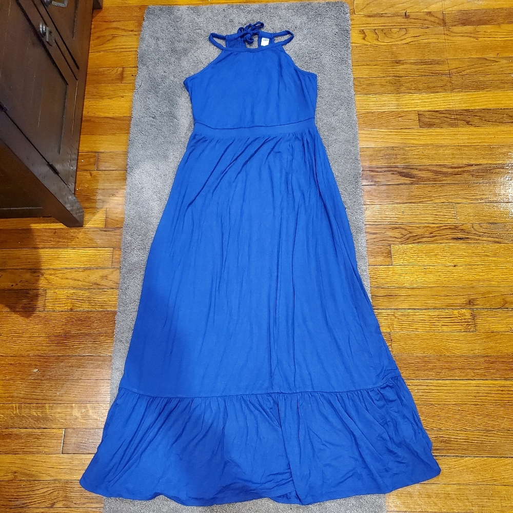 Old Navy cobalt blue jersey maxi dress w/ …
